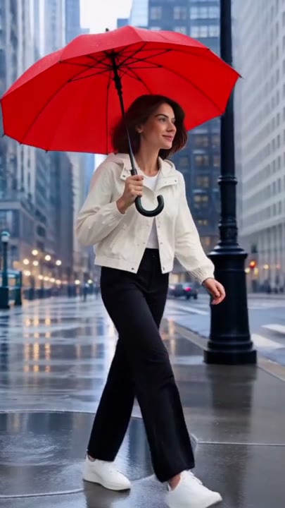 Red in the rain