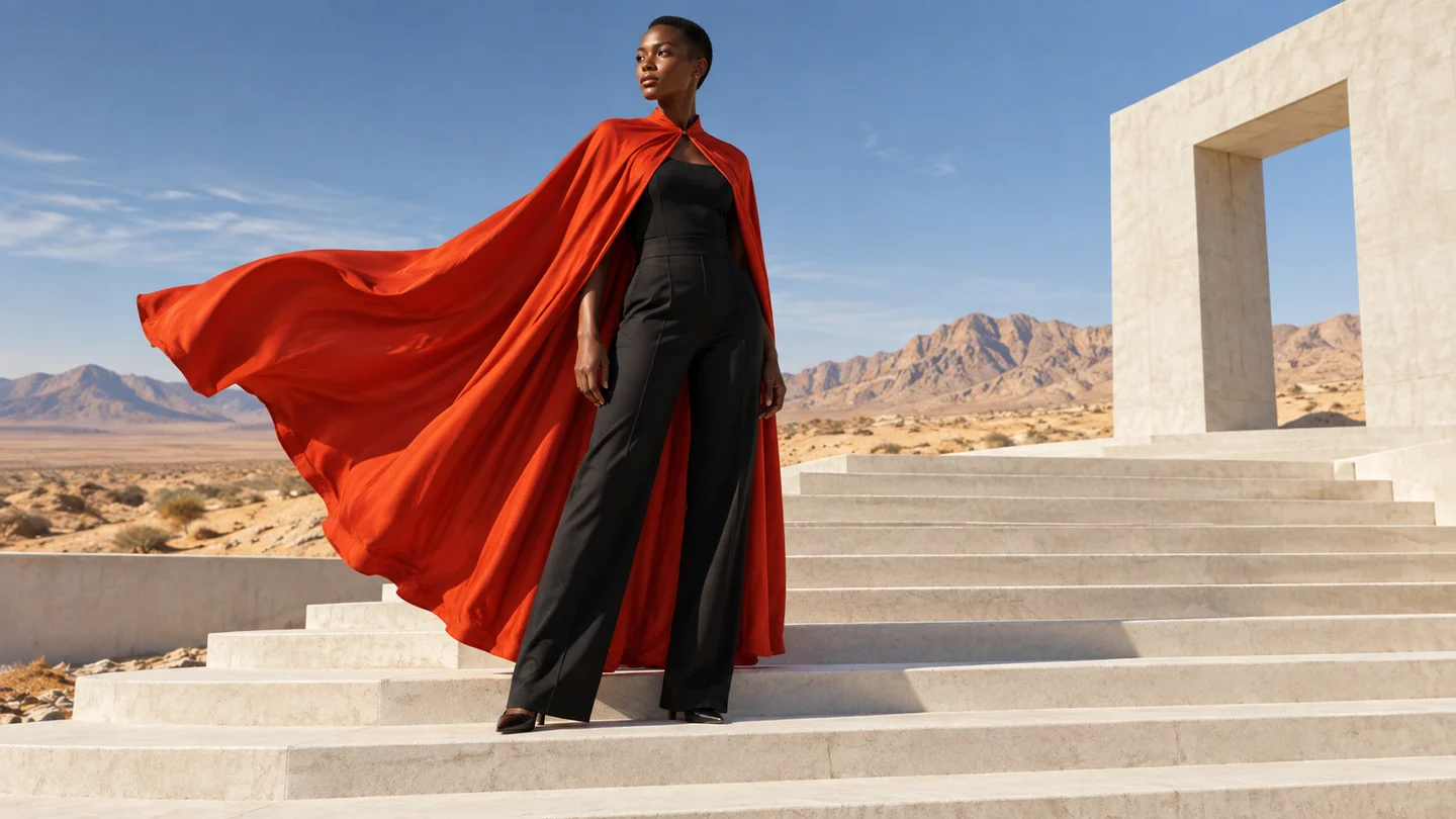 Sculptural fashion editorial