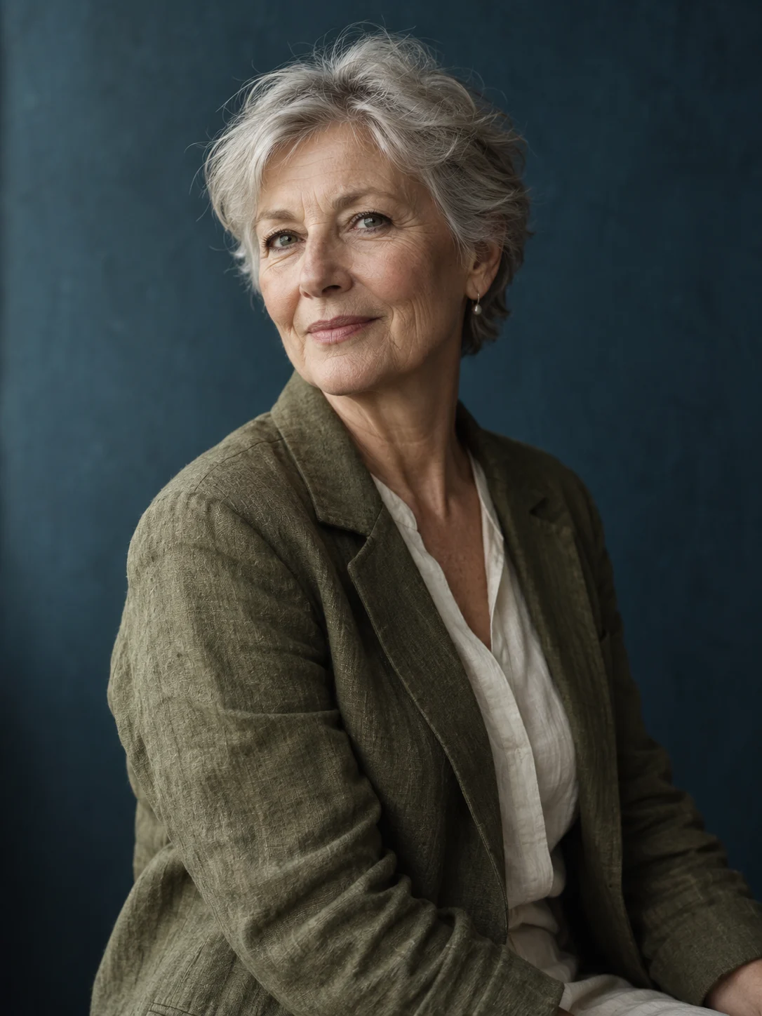 Portrait with natural skin texture